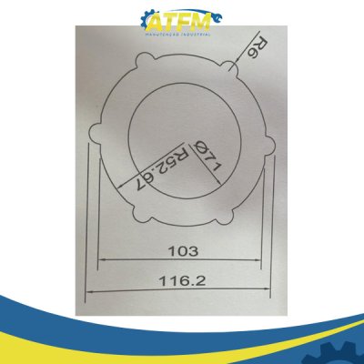 Disco de Aço SAE 1070 Separador